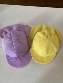 保育園 幼稚園 カラー帽子 赤白帽 3点セット