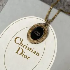 DIOR ディオール　ネックレス　CDロゴ　ゴールド　ヴィンテージ　ペンダント