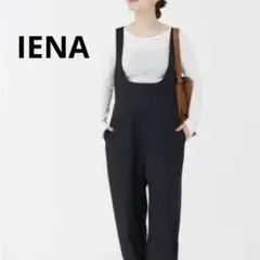【美品】　IENA Uネック　サロペット　オールインワン　ブラック　完売品