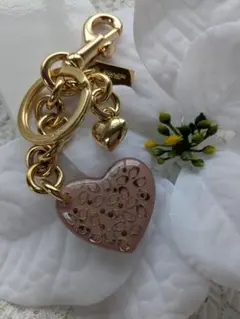あむ様専用♡miumiu ミュウミュウ ビジュー ハート キーホルダー
