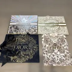 Christian Dior ショップ袋 4点セット　チャーム付き