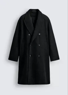 ZARA ヘリンボーン柄 ダークグレー チェスターコート 完売品 - メルカリ