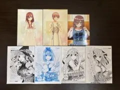 バラ売り可能】五等分の花嫁 購入特典 イラストペーパー 4枚セット