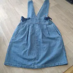 デニム　ジャンバースカート