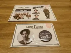 【渡辺翔太】SnowMan 1st Anniversary ステッカーと缶バッジ