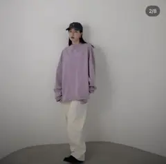 nokcha 長袖Tシャツ　ロンT ラベンダーピンクのサムネイル