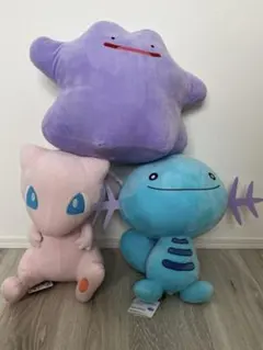 ポケモン めちゃもふぐっとぬいぐるみ 3点セット メタモン ミュウ ウパー