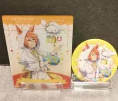 【ディクタストライカ】ウマ娘シンデレラグレイ×サンリオ 缶バッジ＆アクリルカード