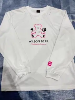 新品　Wilson Bear 長袖シャツ 男女兼用Lサイズ ホワイト