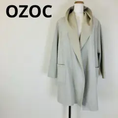 OZOC フェイクスエード ガウンコート オープンフロントミドル丈 H320のサムネイル