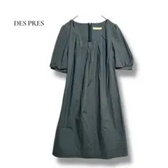 デプレ DES PRES コットン混 バルーン袖ワンピ　S 日本製