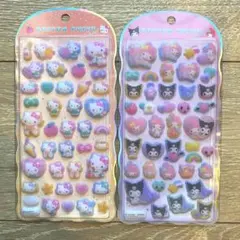 【正規品】コットンパフィーシール　ハローキティ・クロミ・マイメロ　サンリオ