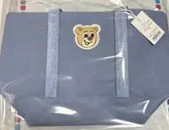 FEILER オールドテディ ワッペントートバッグ ブルー 未開封