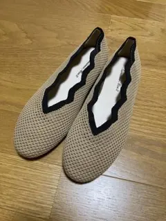 SM2 スカラップバレエシューズ ベージュ　サマンサモスモス　メッシュ　未使用のサムネイル