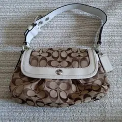 コーチ　COACH　シグネチャー柄ハンドバッグ