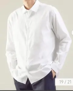 green label relaxing 起毛ツイル 無地 BIG シャツ（M）