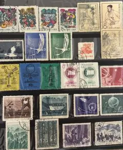 中国 使用済切手 約20枚セット