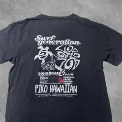 PIKO プリント Tシャツ M ブラック ハワイアン サーフ Y2K 平成のサムネイル