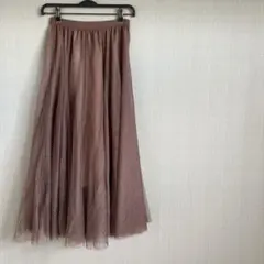 再値下げ！GALLERIE☆チュールスカート　ピンクブラウン