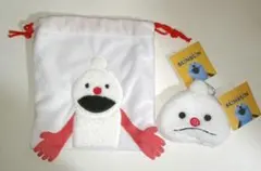 パペットスンスン ノンノン 2点セット 巾着 ＆ ポーチ