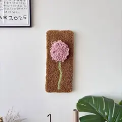 お花のラグ タフティング技法 わたげ - メルカリ