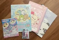 5点セット　ノート　下敷　レターリフィル　キャップ