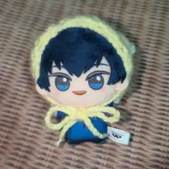 【黄色×白フリル】ちびぐるみ ぬい服 バブーシュカ 帽子