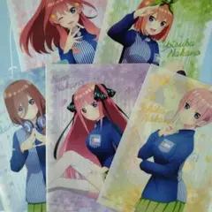 五等分の花嫁∬ ローソン 限定 特典 クリアファイル コンビニ制服 全5種セット