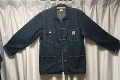 Carhartt カーハート デニム カバーオール ジャケット 濃紺のサムネイル