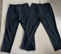 お買い得！ユニクロ スマートアンクルパンツSネイビー&ブラック 3本セット！