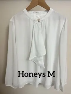 Honeys GLACIER ホワイト　白　長袖シャツ　ブラウス