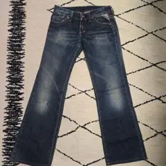 REPLAY リプレイ ブーツカットデニム Y2K 00s 濃紺 size24のサムネイル