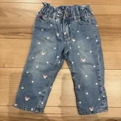GAP Disney デニムパンツ 8-24ヶ月　裏起毛