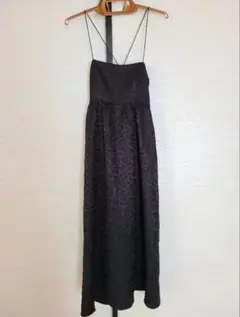 センスオブプレイス　レースアップジャガードキャミワンピース