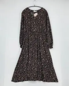 ONEARTH フラワープリント シャツワンピース