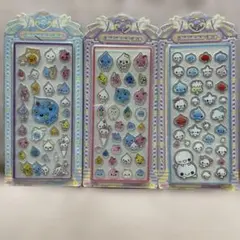 アクリルシール　しずくとあわわ　3枚セット