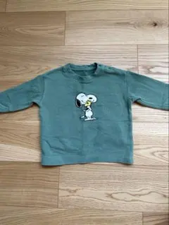UNIQLO スヌーピーグリーン長袖　90