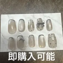 【数量限定】ネイルチップ 卒 入学式 春 ドット リボン スクエア ショート