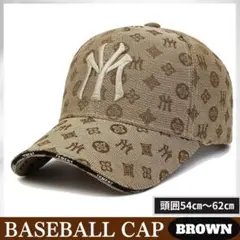 帽子 新品激レア NY モノグラム ロゴ ブラウン CAP ストリート