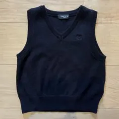 コムサイズム　ニットベスト　110㎝　黒　フォーマル　制服