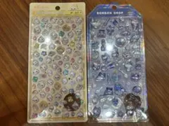 ボンボンドロップシール　2枚セット　しずくちゃんミニ みるみるちゃん　よるねこ