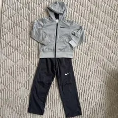 NIKE キッズ ジャージ 上下セット グレー ブラック　セットアップ　XS