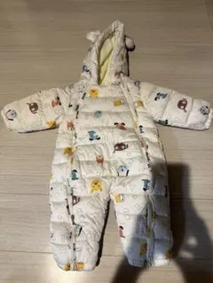 子供用 動物柄 スキーウェア フード付き 80センチ