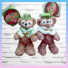 ディズニー　ダッフィー&シェリーメイ　ぬいぐるみバッジ　チャーム　2016