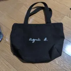 agnès b. ブラック ショルダーバッグ voyage