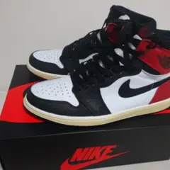 ナイキ エアジョーダン1 つま黒 カスタム 28cm black toe