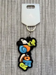 【ディズニーストア】グーフィー☆ロゴ ラバーキーチェーン