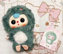 ∞*ん様 BabyThree ぬいぐるみ マスコット キーホルダー 恐竜