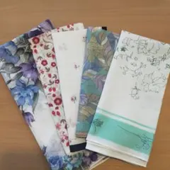 花柄ハンカチ5枚セット