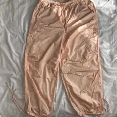 ドローストリング カーゴパンツ ピンク